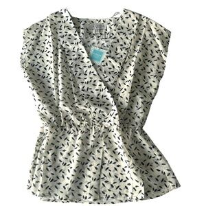 Hayden Printed Wrap Blouse | Size Small | NWT
